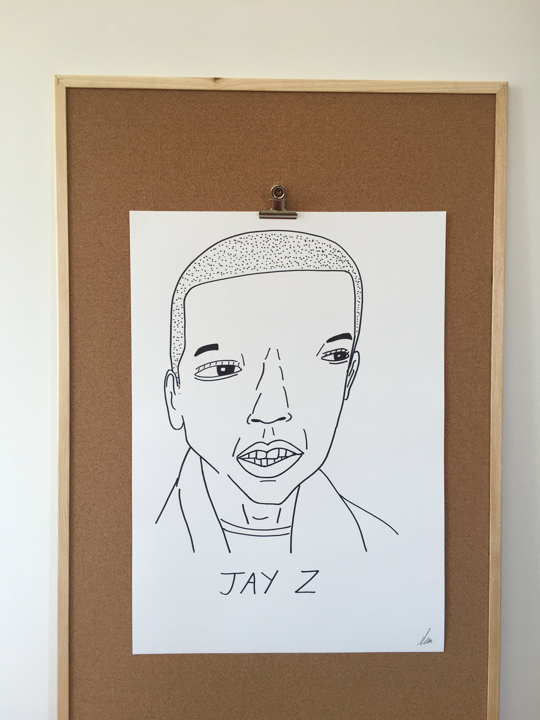 Badly Drawn Jay Z - Original Drawing - A2.