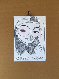 Badly Drawn Barely Legal  (3 of 3) - Original Drawing - A3.