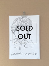 SOLD OUT - Badly Drawn Daniel Avery - Original Drawing - A3.
