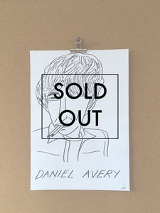 SOLD OUT - Badly Drawn Daniel Avery - Original Drawing - A3.