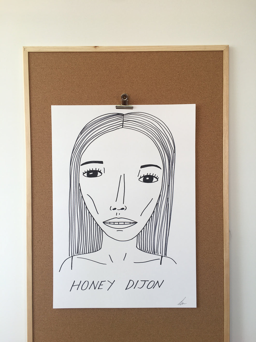 Badly Drawn Honey Dijon - Original Drawing A2