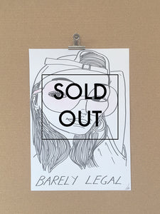 Badly Drawn Barely Legal  (3 of 3) - Original Drawing - A3.