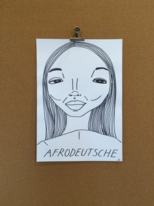 Badly Drawn Afrodeutsche - Original Drawing - A3.