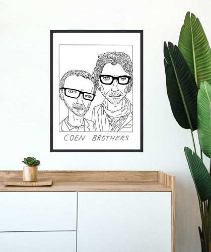 Badly Drawn Coen Brothers Poster - BUY 2 GET 3RD FREE ON ALL PRINTS