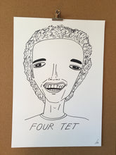 SOLD OUT - Badly Drawn Four Tet - Original Drawing - A3