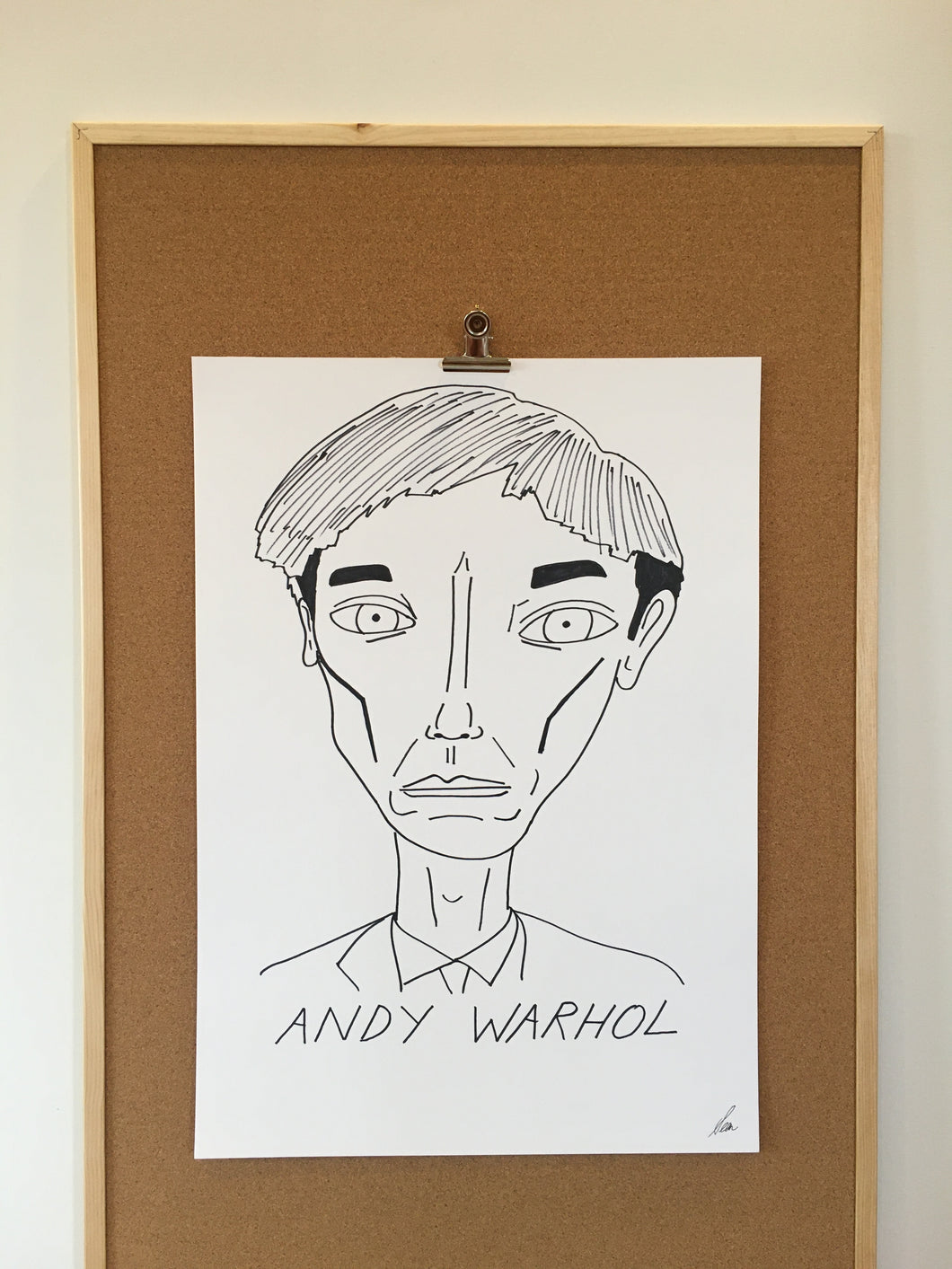 Badly Drawn Andy Warhol - Original Drawing - A2.
