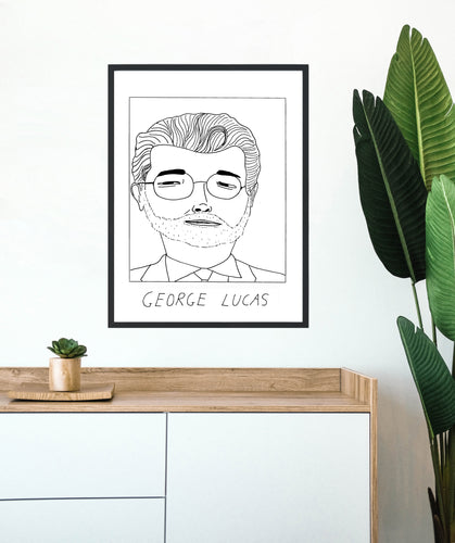 Badly Drawn George Lucas Poster - BUY 2 GET 3RD FREE ON ALL PRINTS