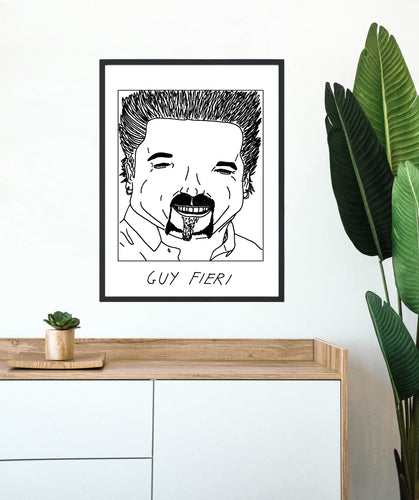 Badly Drawn Guy Fieri - Poster - BUY 2 GET 3RD FREE ON ALL PRINTS