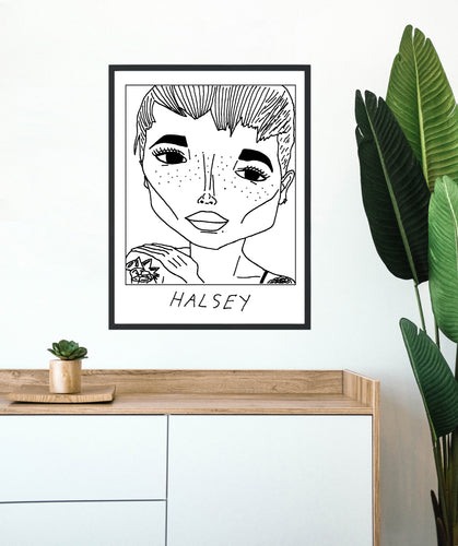 Badly Drawn Halsey - Poster - BUY 2 GET 3RD FREE ON ALL PRINTS