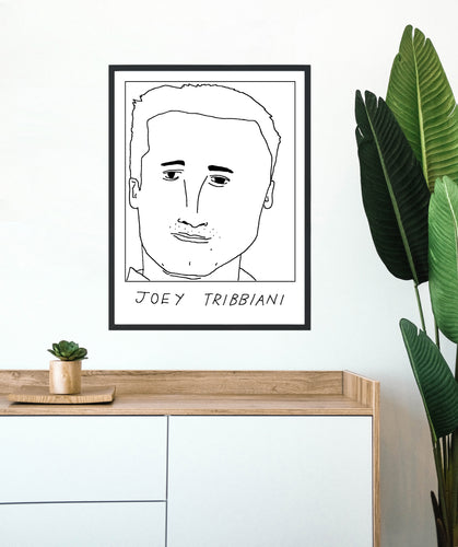 Badly Drawn Joey Tribbiani - Poster - BUY 2 GET 3RD FREE ON ALL PRINTS