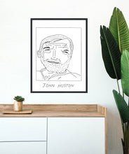 Badly Drawn John Huston Poster - BUY 2 GET 3RD FREE ON ALL PRINTS