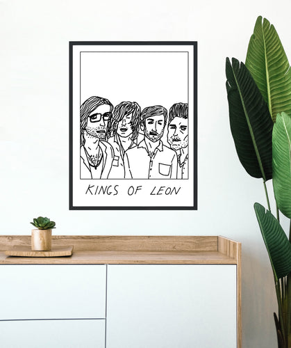 Badly Drawn Kings of Leon - Poster - BUY 2 GET 3RD FREE ON ALL PRINTS