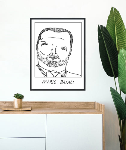 Badly Drawn Mario Batali - Poster - BUY 2 GET 3RD FREE ON ALL PRINTS
