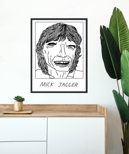Badly Drawn Mick Jagger - Poster - BUY 2 GET 3RD FREE ON ALL PRINTS