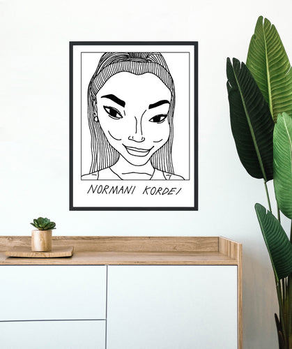 Badly Drawn Normani Kordei - Poster - BUY 2 GET 3RD FREE ON ALL PRINTS
