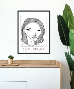 Badly Drawn Sofia Coppola Poster - BUY 2 GET 3RD FREE ON ALL PRINTS