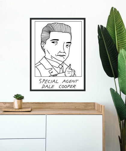 Badly Drawn Special Agent Dale Cooper - Poster - BUY 2 GET 3RD FREE ON ALL PRINTS