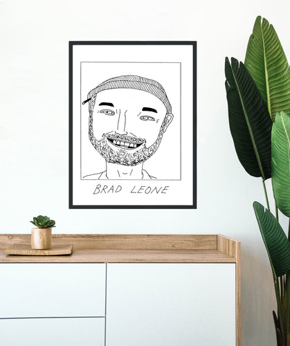 Badly Drawn Brad Leone - Poster - BUY 2 GET 3RD FREE ON ALL PRINTS