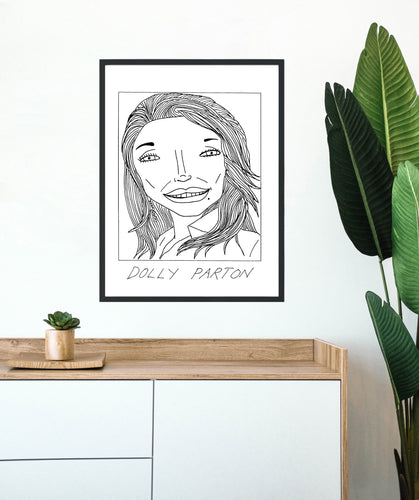 Badly Drawn Dolly Parton - Poster - BUY 2 GET 3RD FREE ON ALL PRINTS