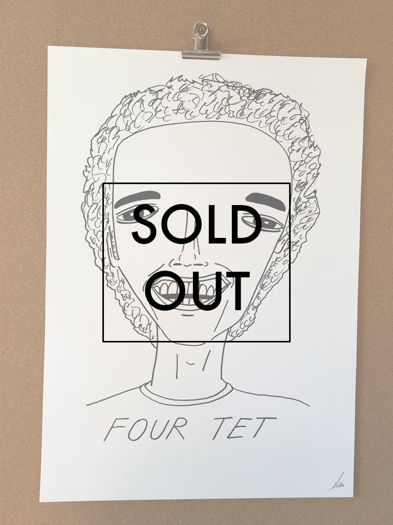 SOLD OUT - Badly Drawn Four Tet - Original Drawing - A3