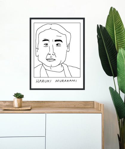 Badly Drawn Haruki Murakami - Poster - BUY 2 GET 3RD FREE ON ALL PRINTS
