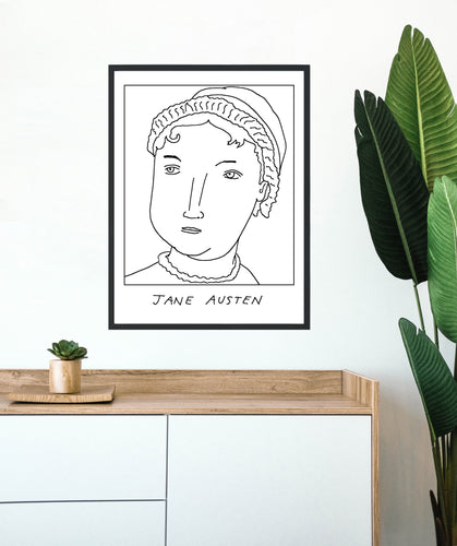Badly Drawn Jane Austen  -  Poster - BUY 2 GET 3RD FREE ON ALL PRINTS