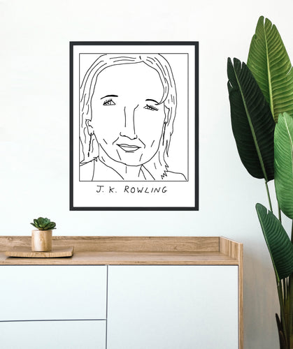 Badly Drawn J. K. Rowling - Poster - BUY 2 GET 3RD FREE ON ALL PRINTS