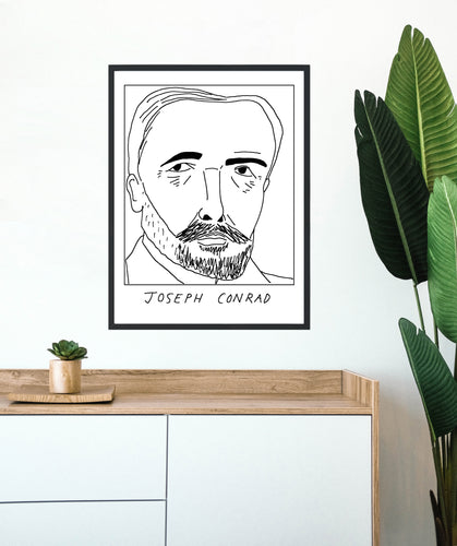 Badly Drawn Joseph Conrad - Poster - BUY 2 GET 3RD FREE ON ALL PRINTS