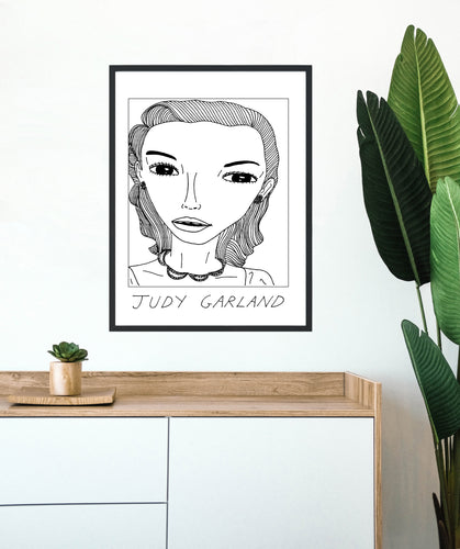 Badly Drawn Celebs - Judy Garland - Poster - BUY 2 GET 3RD FREE ON ALL PRINTS