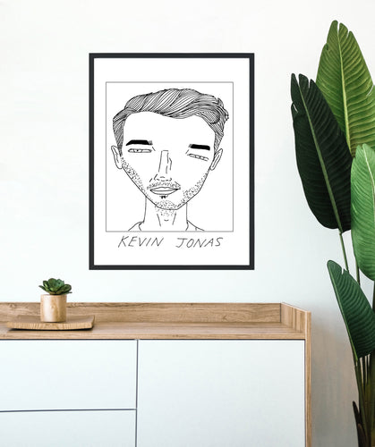 Badly Drawn Celebs - Kevin Jonas - Poster - BUY 2 GET 3RD FREE ON ALL PRINTS