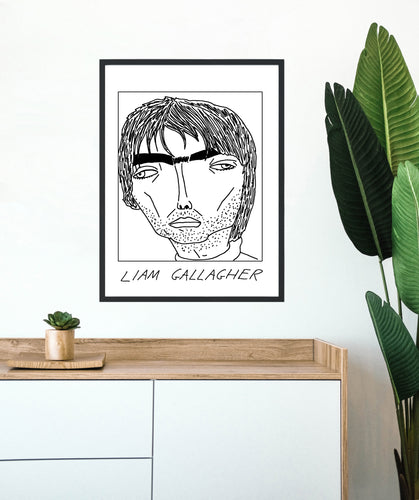 Badly Drawn Liam Gallagher - Poster - BUY 2 GET 3RD FREE ON ALL PRINTS