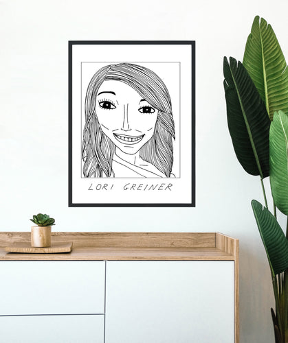 Badly Drawn Celebs - Lori Greiner - Poster - BUY 2 GET 3RD FREE ON ALL PRINTS