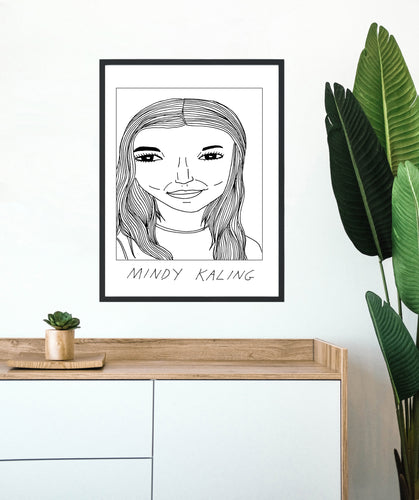 Badly Drawn Celebs - Mindy Kaling - Poster - BUY 2 GET 3RD FREE ON ALL PRINTS