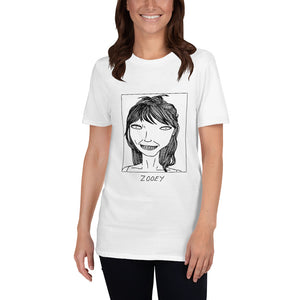 Badly Drawn Zooey Deschanel - Unisex T-Shirt
