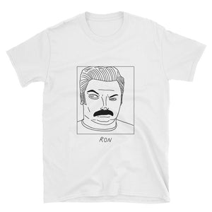 Badly Drawn Ron Swanson - Parks and Rec - Unisex T-Shirt