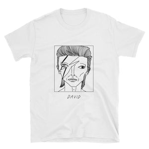 Badly Drawn David Bowie - Unisex T-Shirt