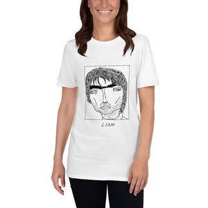 Badly Drawn Liam Gallagher / Oasis - Unisex T-Shirt - Badly Drawn Celebs x Shit Indie Disco
