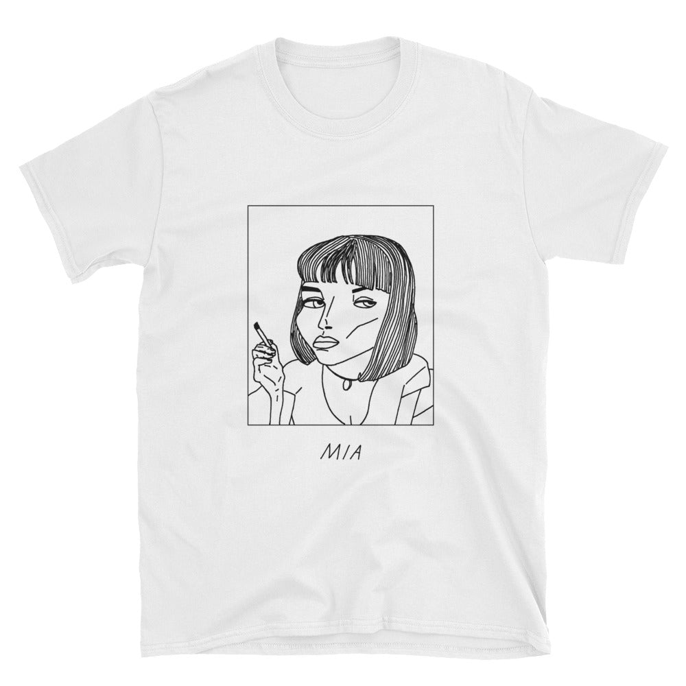 Badly Drawn Mia Wallace - Pulp Fiction - Unisex T-Shirt