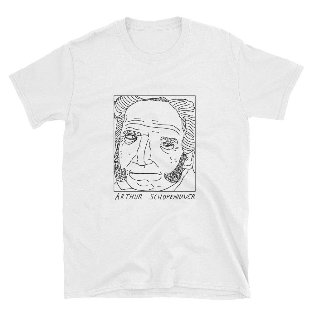Badly Drawn Arthur Schopenhauer - Unisex T-Shirt
