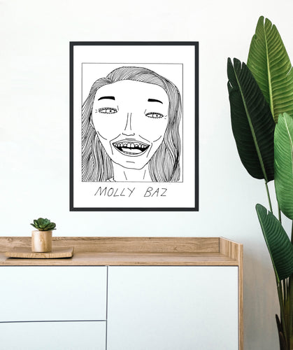 Badly Drawn Molly Baz - Poster - BUY 2 GET 3RD FREE ON ALL PRINTS