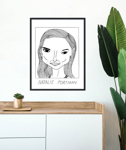 Badly Drawn Natalie Portman - Poster - BUY 2 GET 3RD FREE ON ALL PRINTS