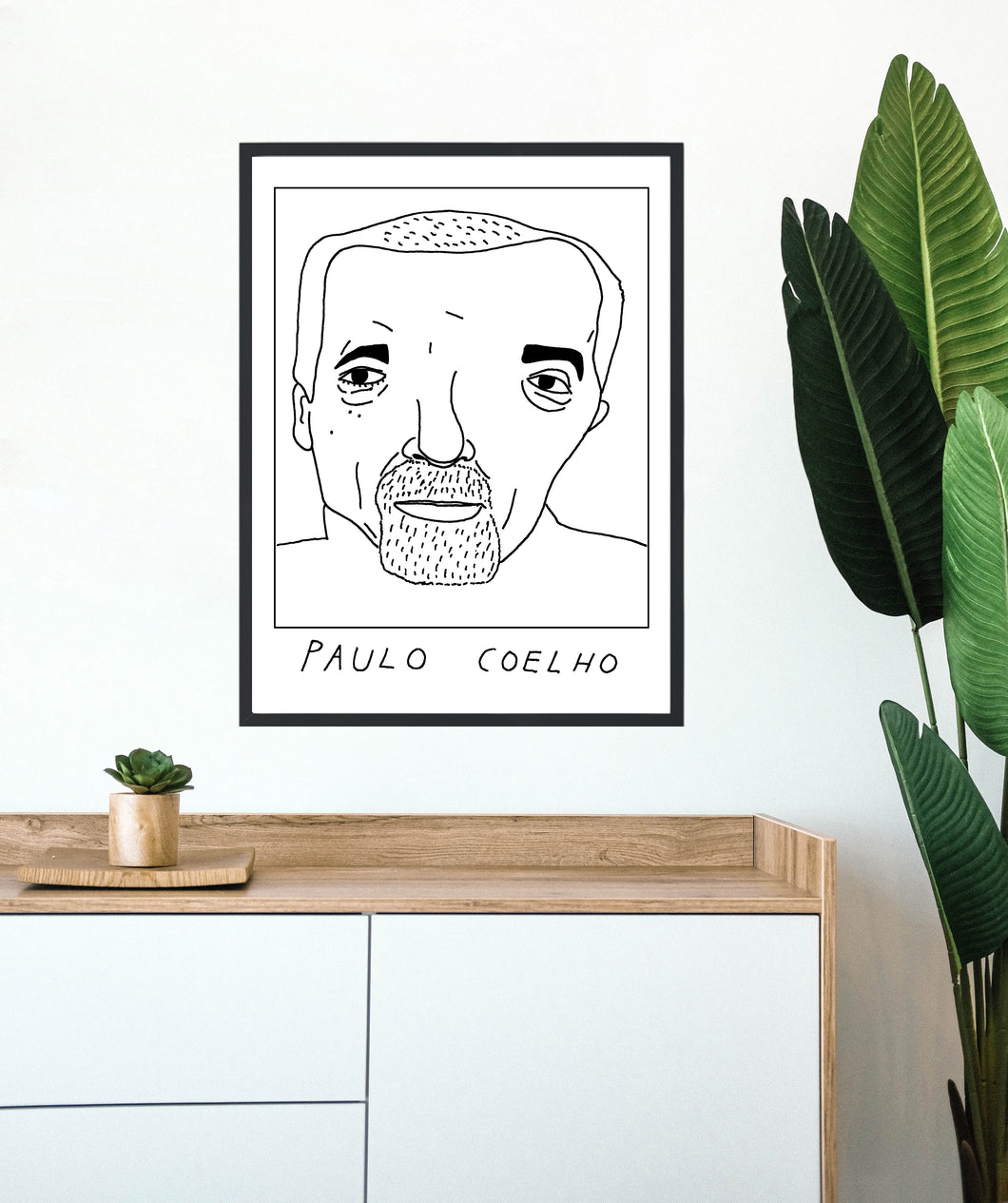 Badly Drawn Paulo Coelho - Poster - BUY 2 GET 3RD FREE ON ALL PRINTS