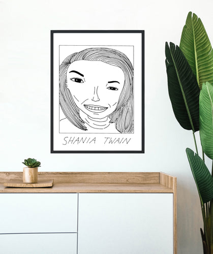 Badly Drawn Shania Twain - Poster - BUY 2 GET 3RD FREE ON ALL PRINTS