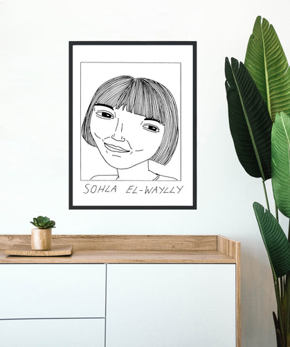 Badly Drawn Sohla El-Waylly - Poster - BUY 2 GET 3RD FREE ON ALL PRINTS