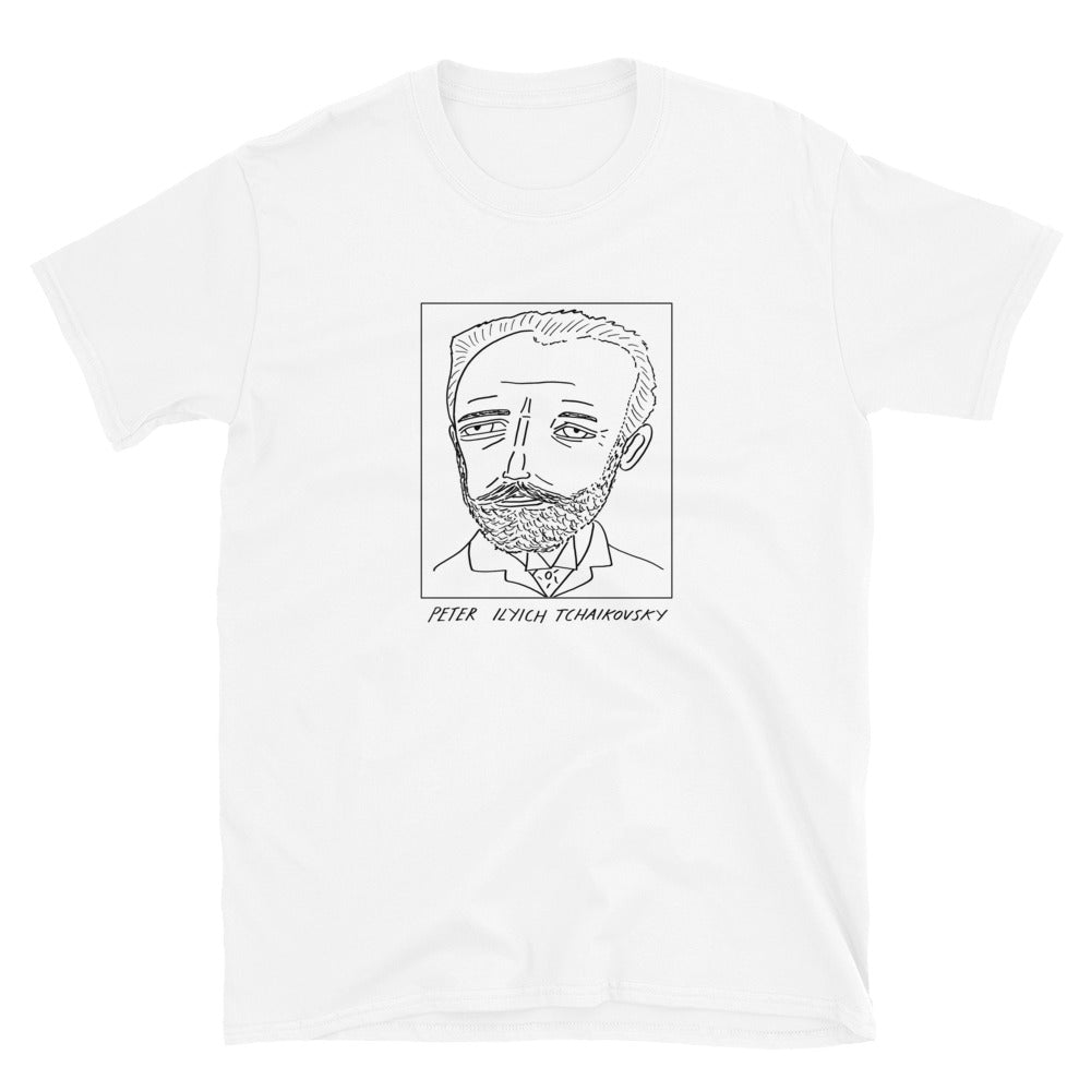 Badly Drawn Peter Ilyich Tchaikovsky - Short-Sleeve Unisex T-Shirt