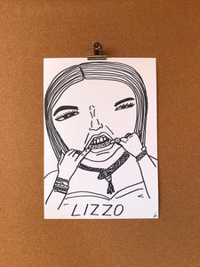 Badly Drawn Celebs - Lizzo - Grammys 2021 (Original Artwork - A3)